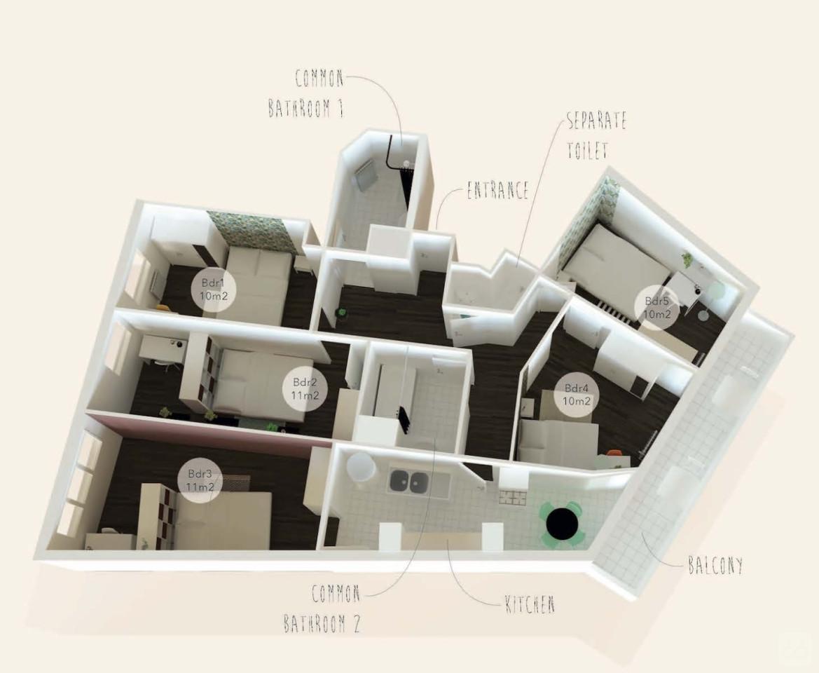 Das Helle und gut ausgestattete Wohnung in Rueil-Malmaison Haus
