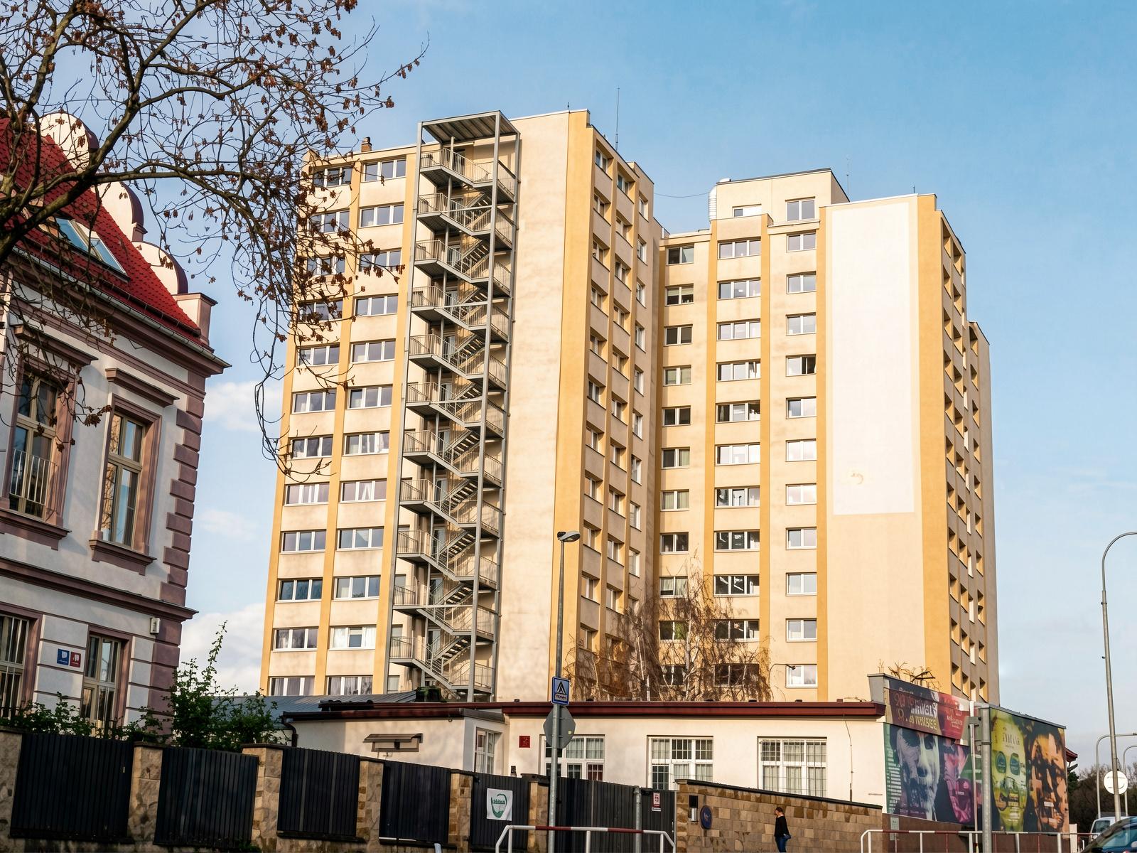 De Modern appartement op 5 minuten van het metrostation Střížkov op lijn Hub C