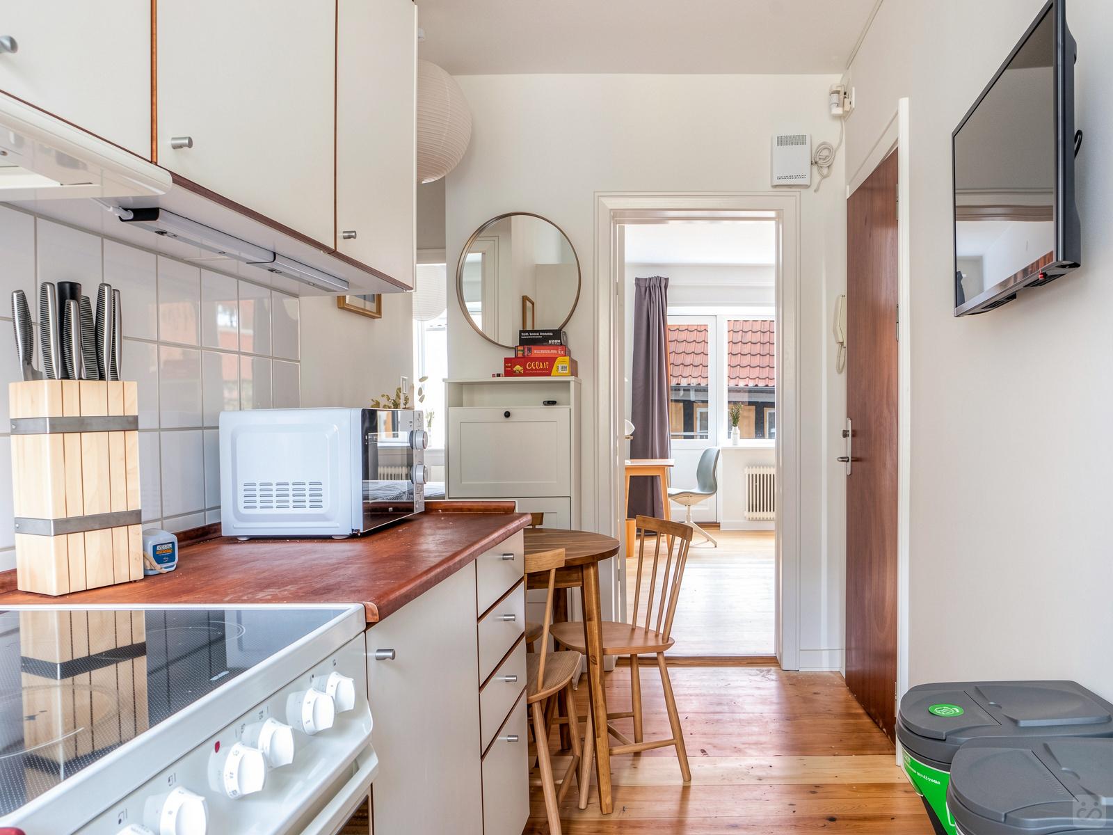 Das Stilvolle und kompakte Wohnung mit eigenem Balkon in der Nähe von Fredensgade Haus