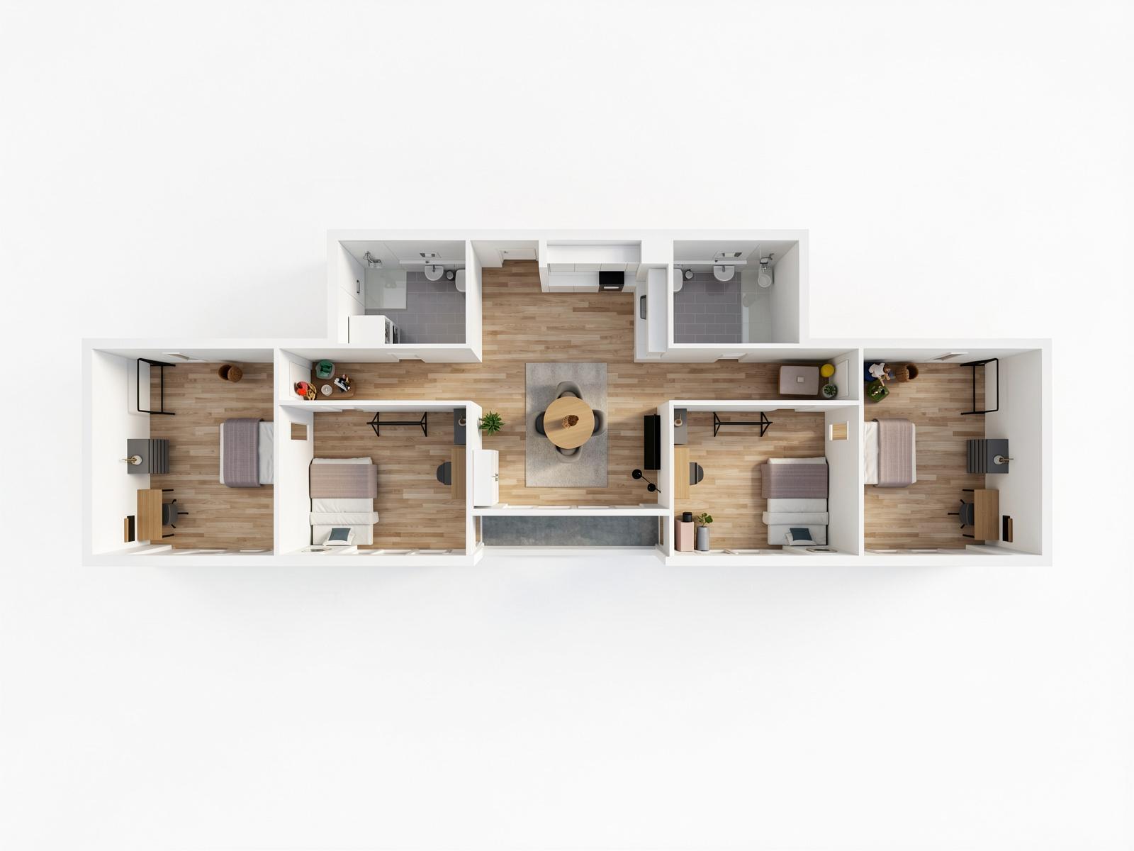 Das Stilvolle Coliving-Wohnung in der Nähe der Theresienstraße Haus
