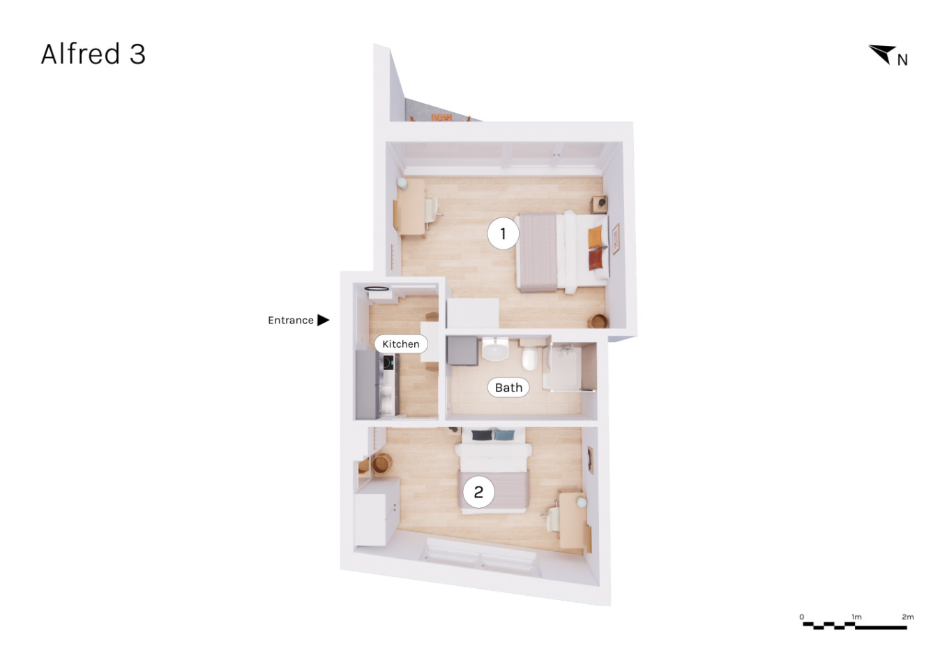 A Apartamento Coliving com telhado em Eimsbüttel, na moda Casa