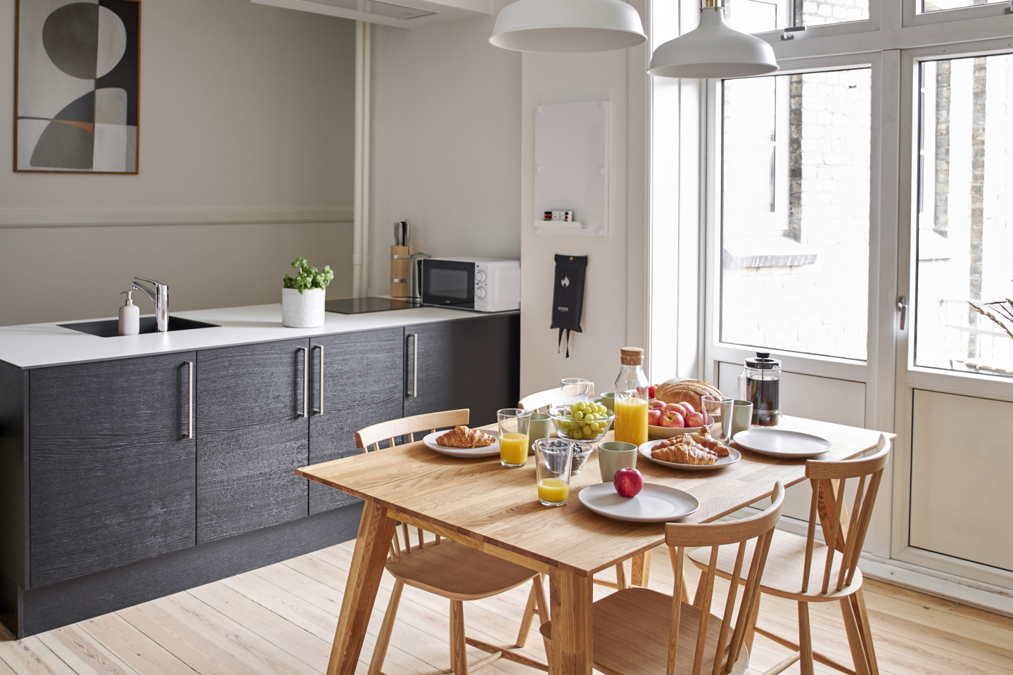 Das Modernes, renoviertes Coliving Apartment mit Balkon in Aarhus Centrum Haus