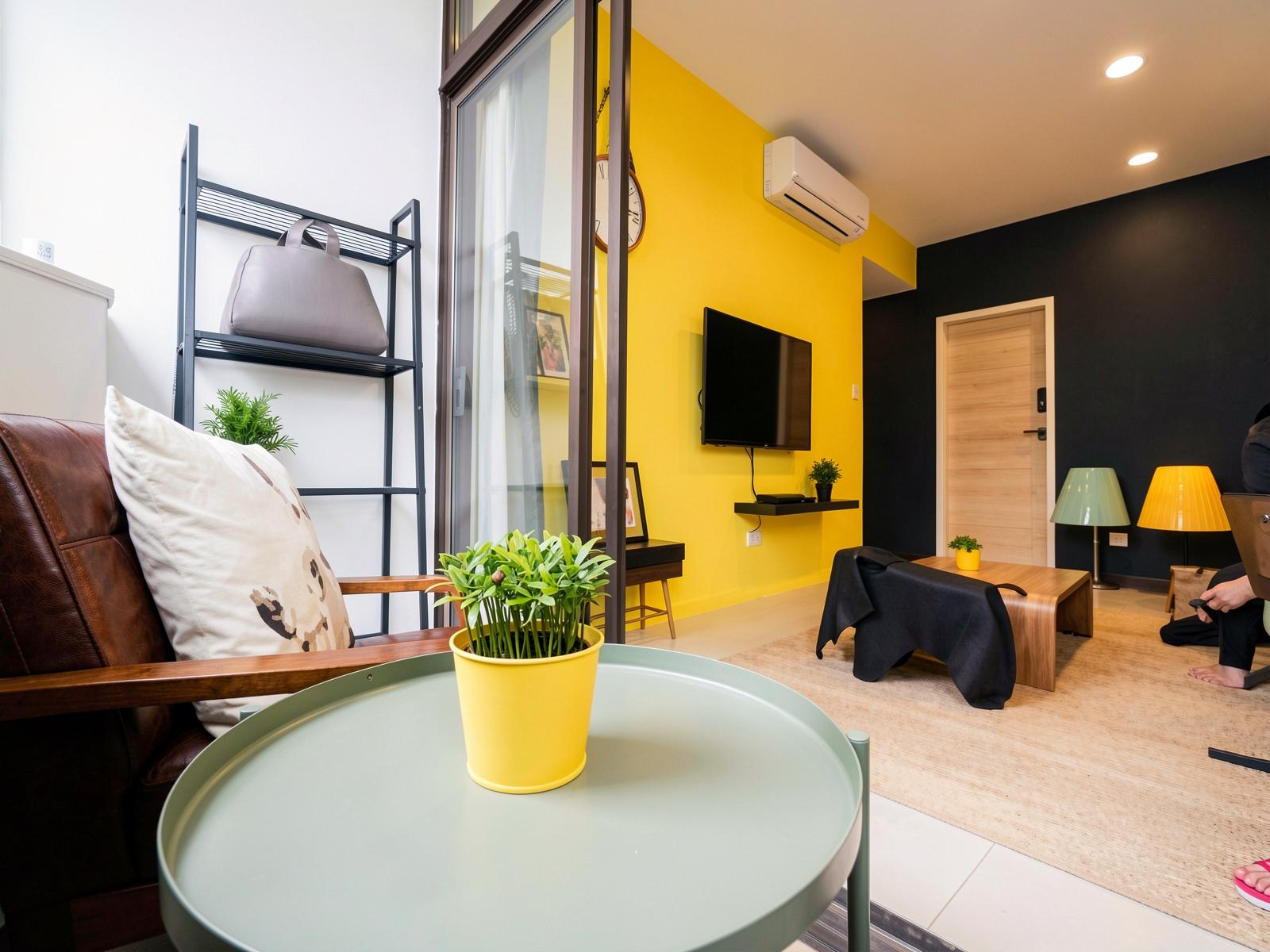 La Appartamento colorato in stile vintage con spazio di lavoro e terrazza sul tetto Casa
