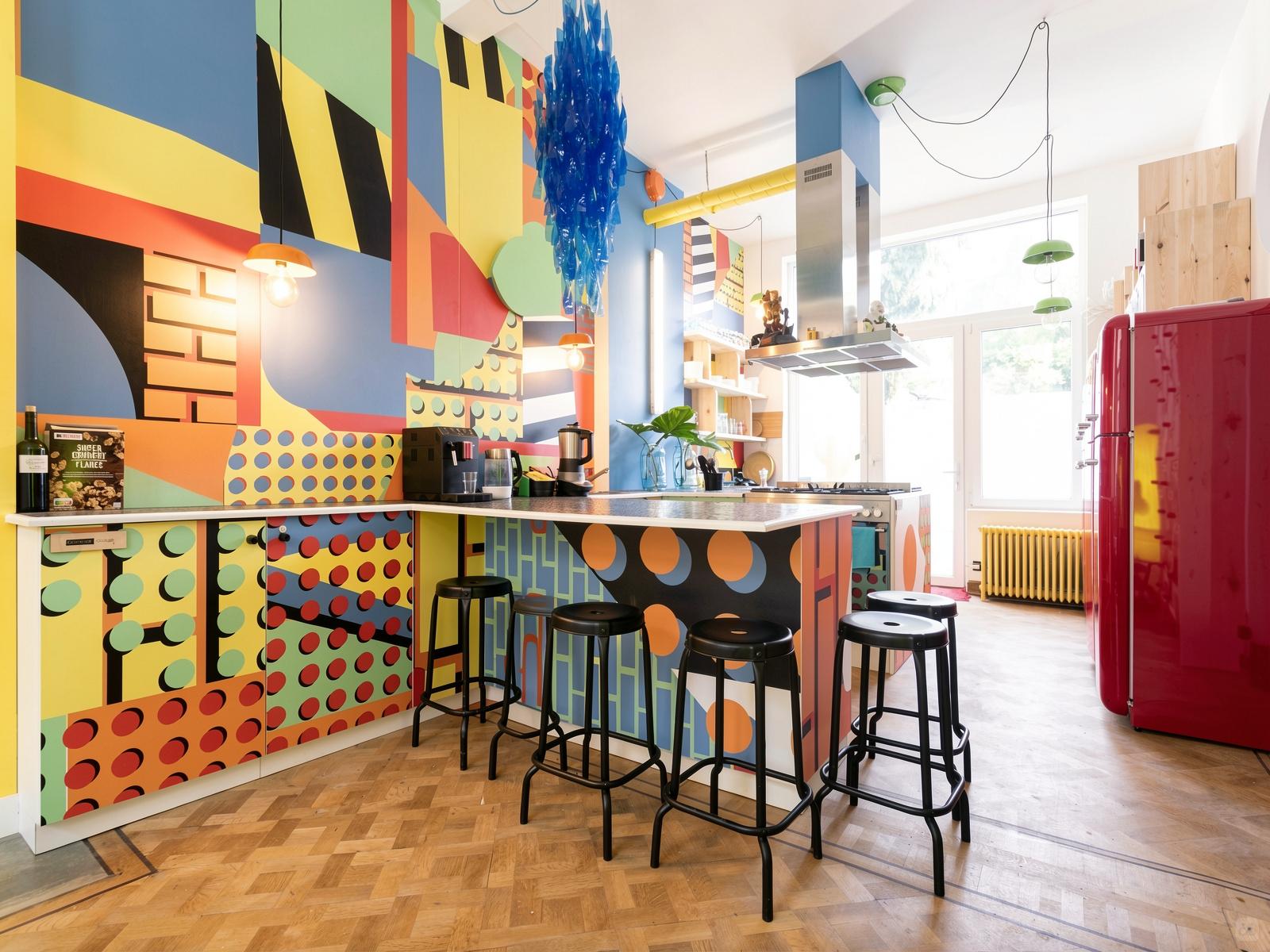 Die Bunte und gemütliche Residenz mit Fitnessstudio