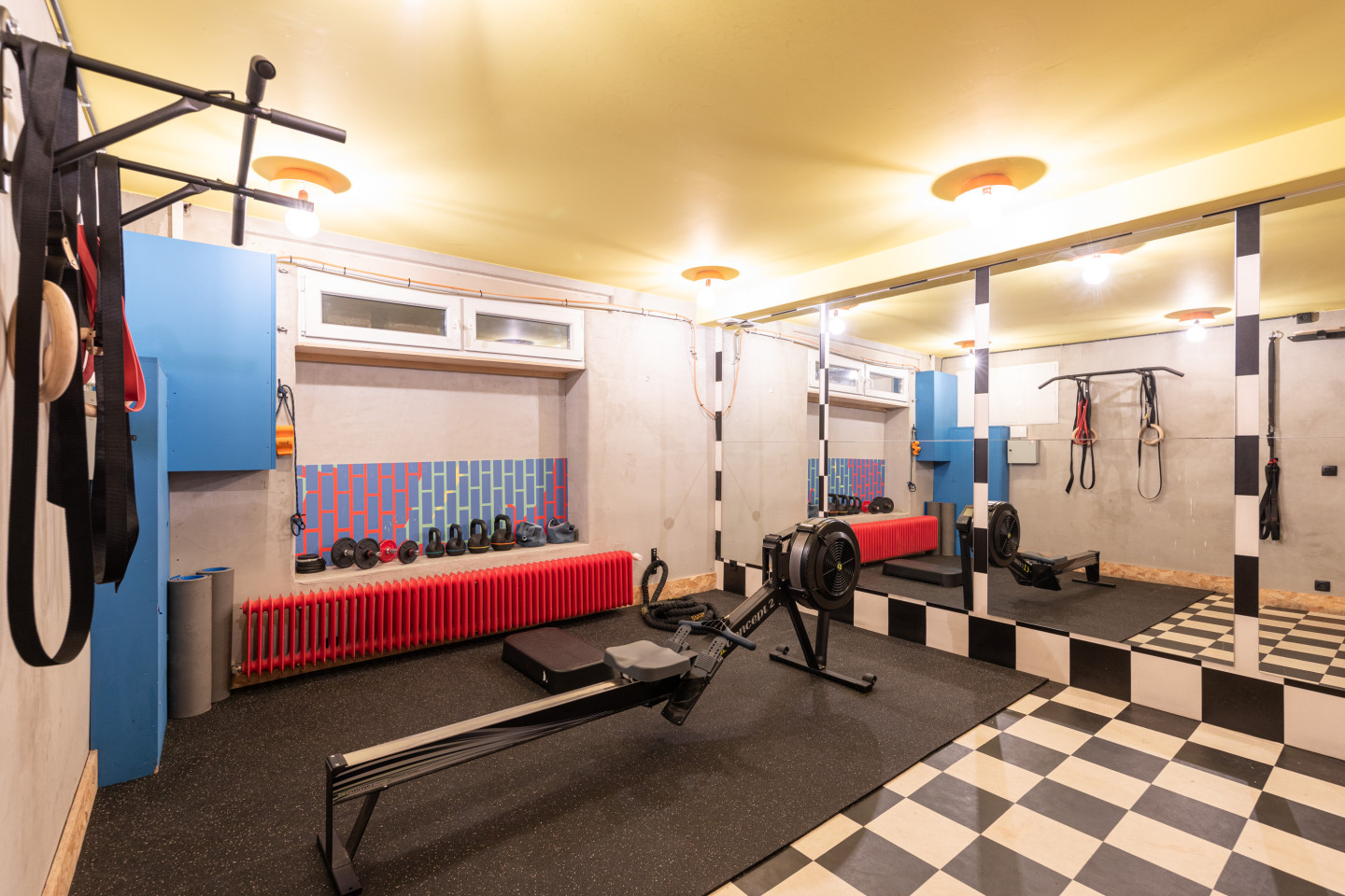 Die Bunte und gemütliche Residenz mit Fitnessstudio